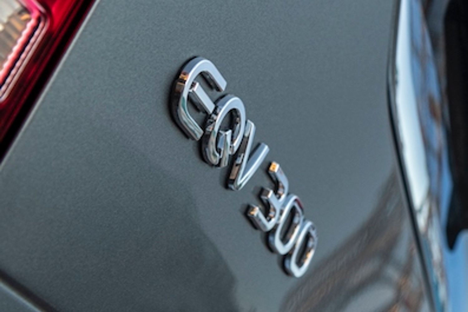 Mercedes EQV electric van badge